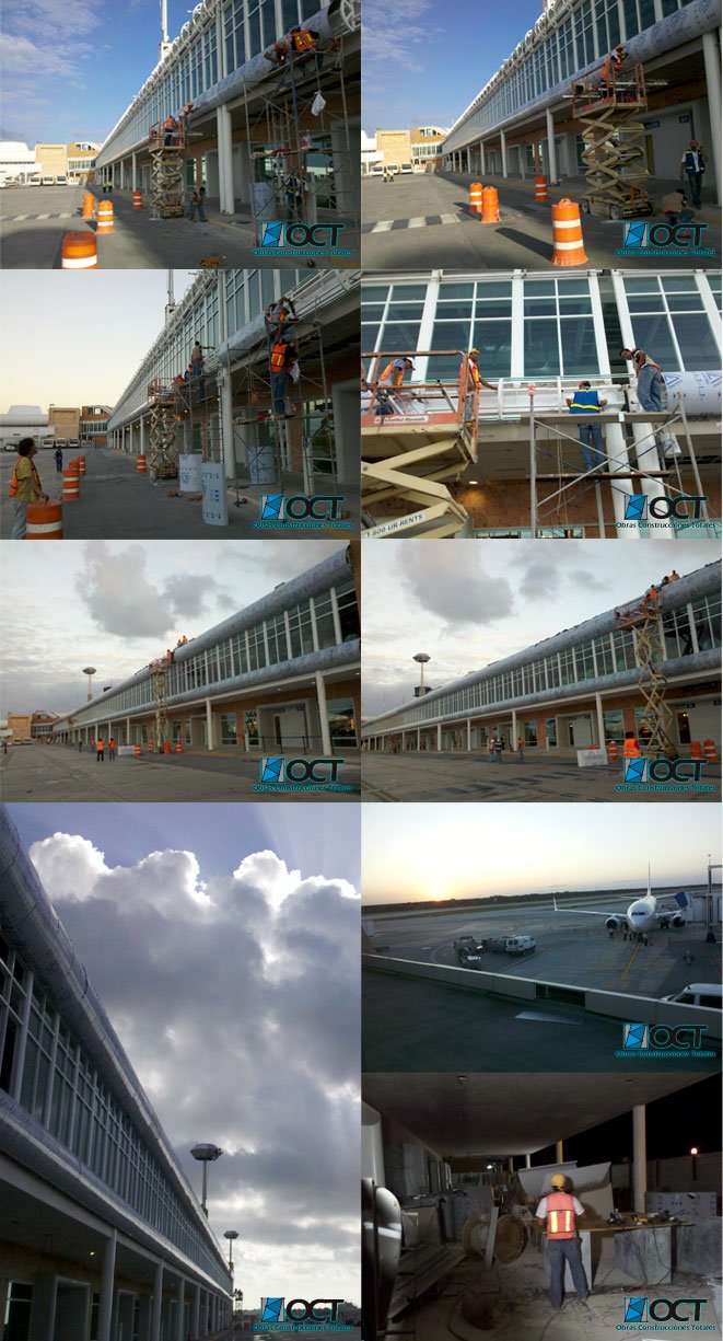 panel aluminio aeropuerto